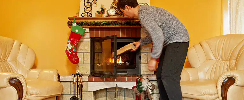 Rusted Metal Fireplace Restoration in Elk Grove, California